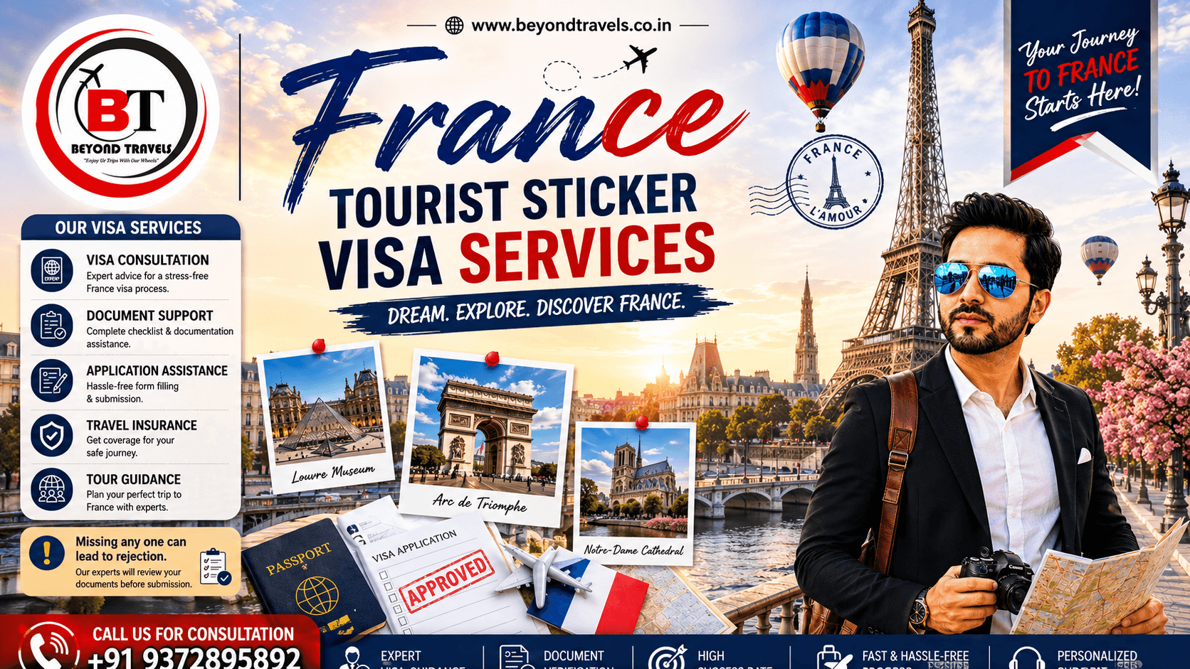 France Tourist Sticker Visa Services